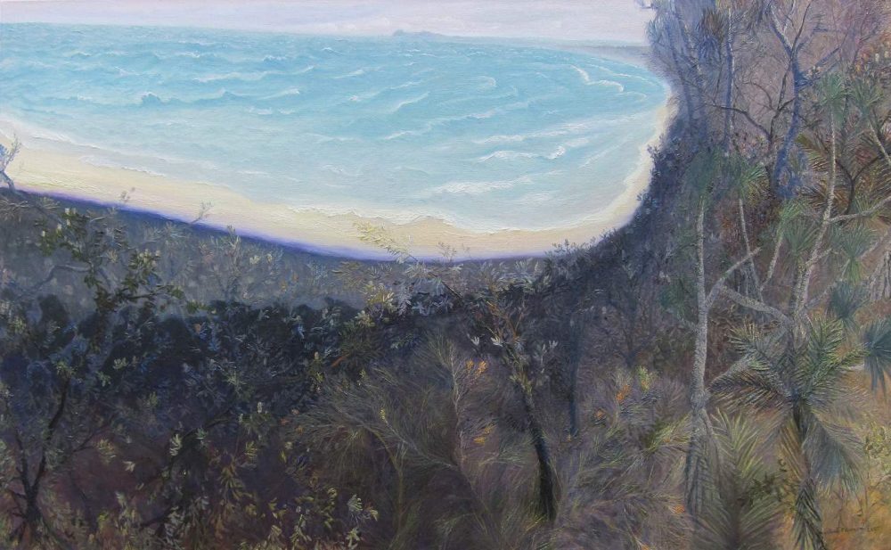 William Robinson - Bright sea at Cape Byron, 2007, oil on linen. 100 x 162 cm