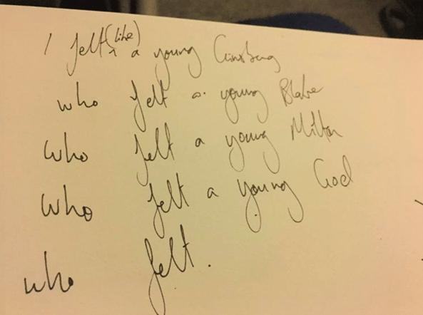 A Photograph from Ben's Notebook